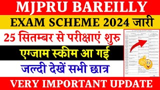 Mjpru exam scheme 2024  ug pg exam scheme mjpru 2024  mjpru exam scheme kaise download kare [upl. by Kristof495]