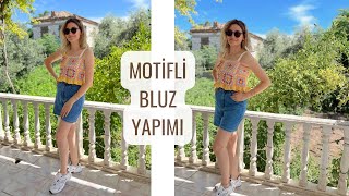 KOLAY YAZLIK BLUZ YAPIMI  ÖRGÜ BLUZ YAPIMI crochet [upl. by Cathe]