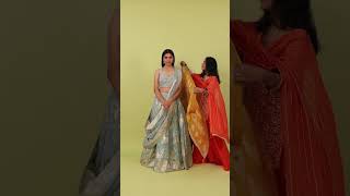 Lehenga Dupatta Draping Styles for Weddings  Bridal Draping Ideas [upl. by Marella]