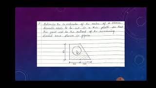 Engg Mechanics Module 3 Part 4  Numerical Problem on centroid [upl. by Kendall]