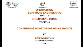 UNIT  4CONTINUOUS MONITORING USING NAGIOS [upl. by Dnar]