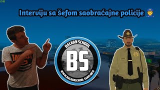 Interviju sa šefom saobracajne policije  BalkanSchoolCommunity [upl. by Etteniuqna]