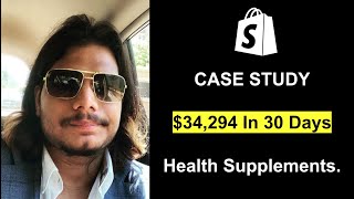 34294 Selling Health Supplements  Shopify Case Study [upl. by Lyris651]