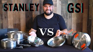 Stanley Even Heat Camp Pro VS GSI Stainless Base Camper Large  Best Overlanding Cookset [upl. by River]