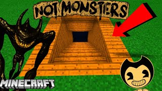 Minecraft  WE FOUND BEAST BENDY’S SECRET BASE BATIM Minecraft [upl. by Aneekahs]