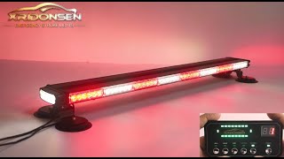 XRIDONSEN 37 inch Red White Magnetic Rooftop Emergency Lights for Firefighters Vehicles [upl. by Ativet]