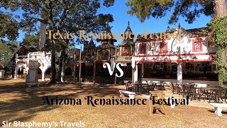 Texas Renaissance Festival VS Arizona Renaissance Festival  What Are The Pluses and Negatives [upl. by Joab39]