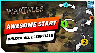 AWESOME Starting Route in Wartales Unlock Everything You Need Early Game [upl. by Peterec]