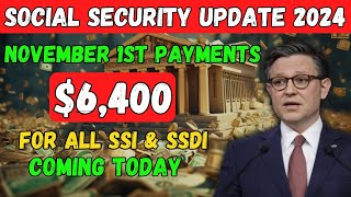 quotBREAKING 6400 NOVEMBER 1st PAYMENTS for Seniors on SSI SSDI amp VA  Don’t Miss Outquot [upl. by Yle]