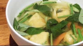 Chicken Wonton Soup Recipe  Marks Cuisine 68 [upl. by Damalas]