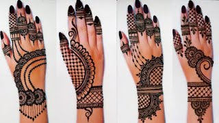 Simple back hand mehndi designmehndi design back hand simple and easy [upl. by Materi]