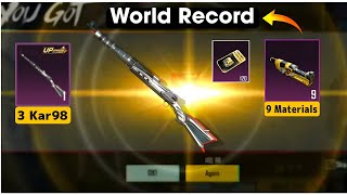 9 Materials  3 Kar98  World Luckiest Premium Crates Opening [upl. by Ube]