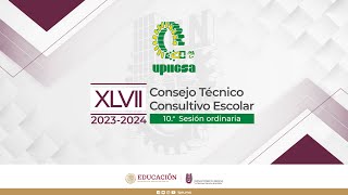 10a Sesión Ordinaria del XLVII Consejo Técnico Consultivo Escolar [upl. by Ierna]