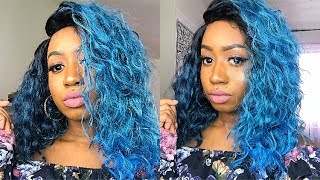 EXOTIC BLUE WAVES  ZURY SIS MODA WIG REVIEW  TONYA EMM [upl. by Isma993]