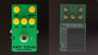 Ibanez Mostortion MT10 vs Giraffe Stompboxes Fet Tone [upl. by Hamish]