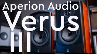 Aperion Audio Verus III Bookshelf Speaker Review  The Luxury Audio Experience [upl. by Alohcin611]