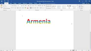 How to Add Gradient Fill Color into Text in Word  Create multicolor text [upl. by Tikna452]