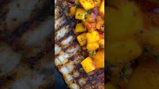 Grilled Tilapia With Mango Salsa Cheddars  Grilled Tilapia with Mango Salsa Recipe  shorts [upl. by Priscilla]