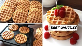 How To Make PERFECT HOMEMADE WAFFLES  The BEST WAFFLE Recipe ONE SECRET INGREDIENT [upl. by Arobed]