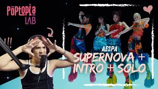 Poptopia Lab AESPA Supernova’  Intro Armageddon  Solos MV Reaction [upl. by Reifinnej]