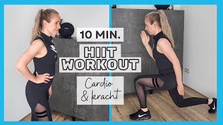 10 min HIIT Workout  Intensieve cardio amp kracht  OPTIMAVITA [upl. by Paehpos]