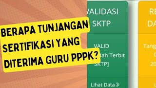 TUNJANGAN SERTIFIKASI GURU PPPK DI TAHUN 2024 GAJI GURU PPPK SERTIFIKASI 2024 [upl. by Galvin]