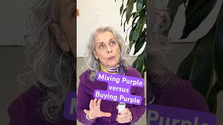 Mixing Purple versus Buying Purple colormixing purple painting [upl. by Petuu]