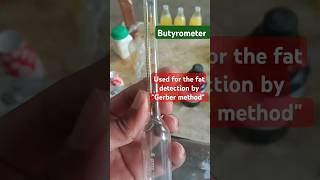 Butyrometer for fat detection dairy chemistry science thedairypedia dairyscience dairytech [upl. by Aldon]