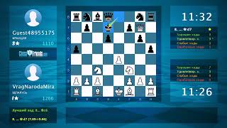 Chess Game Analysis VragNarodaMira  Guest48955175  10 By ChessFriendscom [upl. by Wilkey]