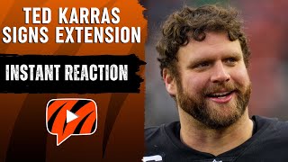 Cincinnati Bengals Sign Ted Karras to Contract Extension  Instant Reaction [upl. by Aciret927]