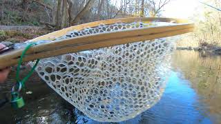 Rainbow Trout in a Slow Pool Tightlining a Wooly Bugger [upl. by Rodie787]