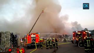 Großbrand in Schrobenhausener Entsorgungsunternehmen [upl. by Schroeder]