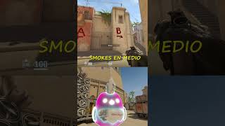 APRENDE SMOKES EN MEDIO DE MIRAGE CS2 cs2 csgo cs2smokes gaming csgosmokes shorts [upl. by Bartolome617]