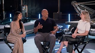 Hobbs amp Shaw  Unscripted  Dwayne Johnson Vanessa Kirby Eiza González [upl. by Lancey664]