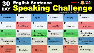 The 30Day English Sentence Speaking Challenge [upl. by Adnorrehs]