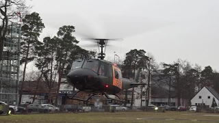 RTH SAR 41 Bundeswehr Heeresflieger Fliegerhorst Nörvenich startet an Uniklinik Bonn am 20022017 [upl. by Nylirrej656]