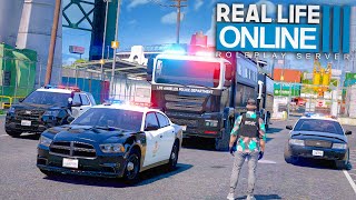 DER POLIZEI WERTTRANSPORT  GTA 5 RP Real Life Online [upl. by Purdum]