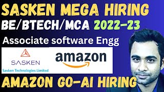 🔴Sasken Mega Hiring 20222023 Associate Software Engg  Amazon Hiring [upl. by Ibrad]