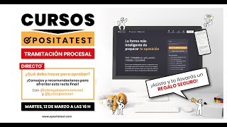 Tramitación Procesal 👉 ¿Qué debo hacer para aprobar ✅ Consejos de aprobadas [upl. by Nohtanhoj402]