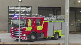 Cheshire Fire and Rescue Service  Crewe Fire Station  Double Turnout [upl. by Wight904]