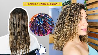 Técnica Flexi Rods En Cabello en Transición Hermoso Resultados [upl. by Ylus947]