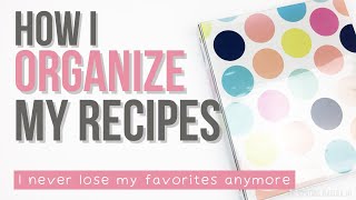 DIY RECIPE BOOK  Keep Recipes Organized in a Recipe Binder  Recipe Book Ideas [upl. by Riki]