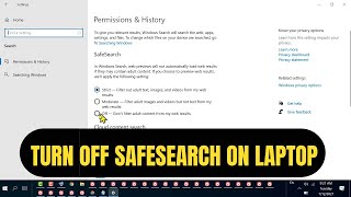 how to turn off safesearch on laptop [upl. by Nohsyar190]