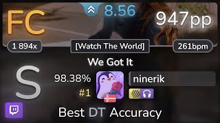 🔴 ninerik  Metrik  We Got It Watch The World HDNC 9838 1 947pp FC  osu [upl. by Kunin]