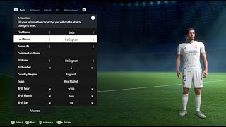 Jude Bellingham FIFA 24 pro clubs look alike tutorial  EA SPORT FC 24  Real Madrid  SUPERSTAR [upl. by Ariuqahs119]