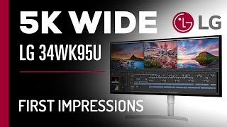 LG 34WK95U Ultrawide 5K 2K Monitor  First Impressions [upl. by Blondie]