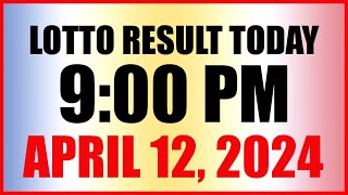 Lotto Result Today 9pm Draw April 12 2024 Swertres Ez2 Pcso [upl. by Farant]