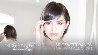 How to Blow Dry Perfect Side Swept Bang  James Anthony Salon [upl. by Adina]