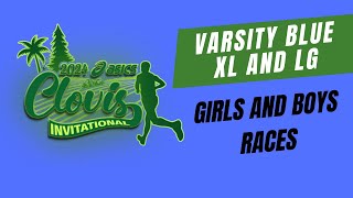 2024 XC  Clovis Invitational  XL and LG Varsity Blue Races Near Live [upl. by Gothart]