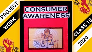 Class 10 project on consumer awareness  Project on consumer rights [upl. by Jovita]